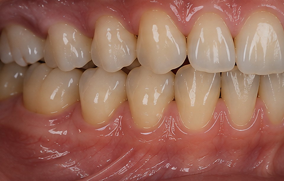 Ce qui a demandé un ajustement : Couronne unitaire sur implant