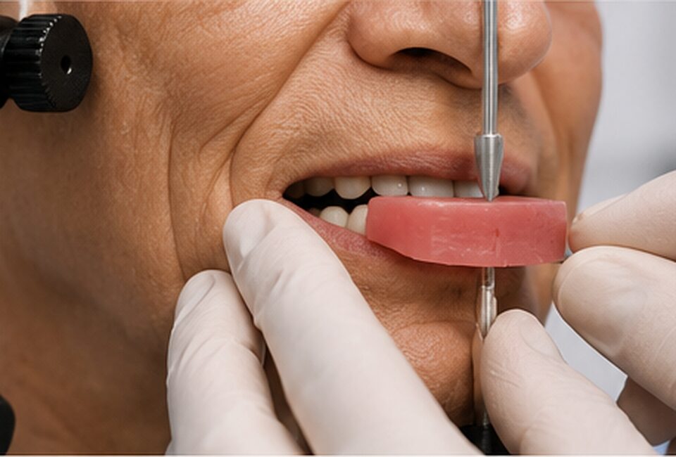 Enregistrement du rapport intermaxillaire en bouche
